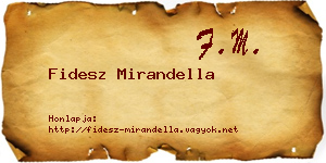 Fidesz Mirandella névjegykártya